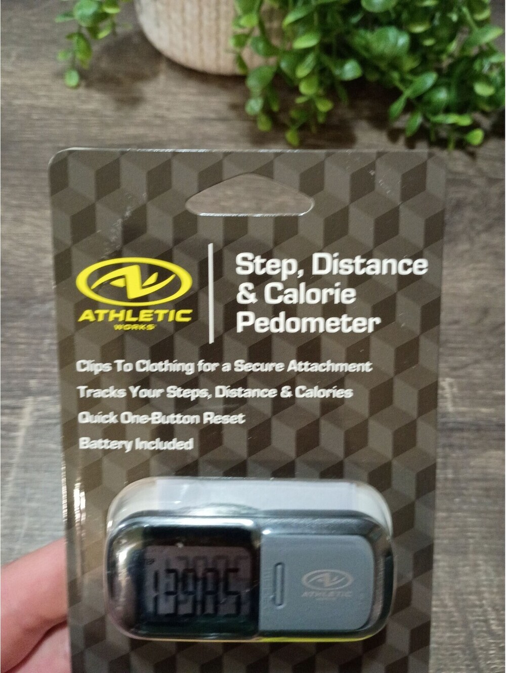 Athletic Works Step, Distance & Calorie Pedometer - Picture 2 of 3